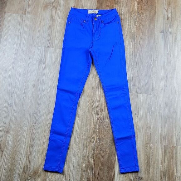 🔥Hybrid Royal Blue High Waist Super Stretch Skinny Pants Small - Picture 3 of 11
